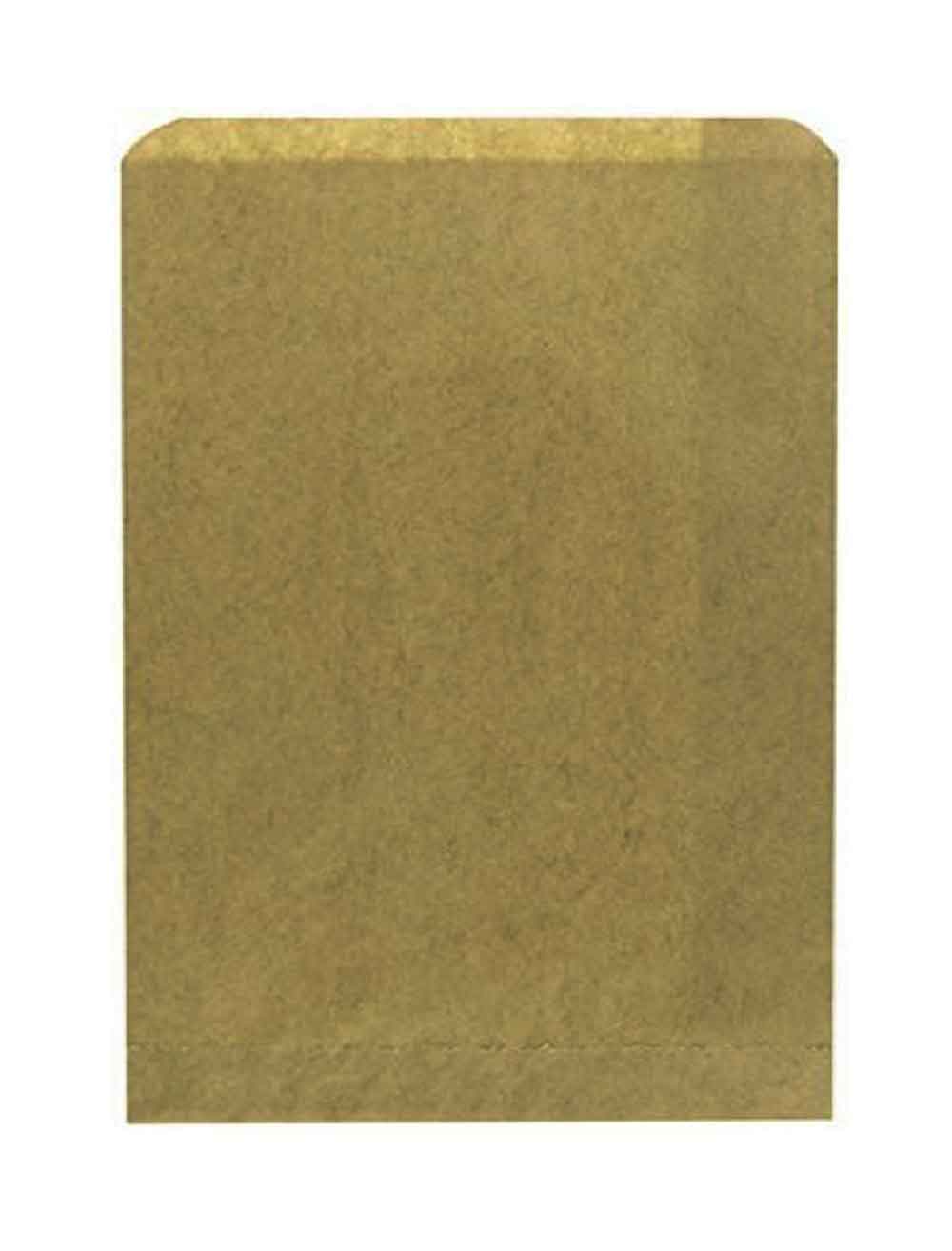 Plain Kraft Paper Bags - 100Bags/Pack (Choose Size & Color)