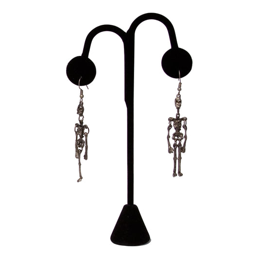 Black Single Earring Display Tear Drop Shape 4 3/4"H