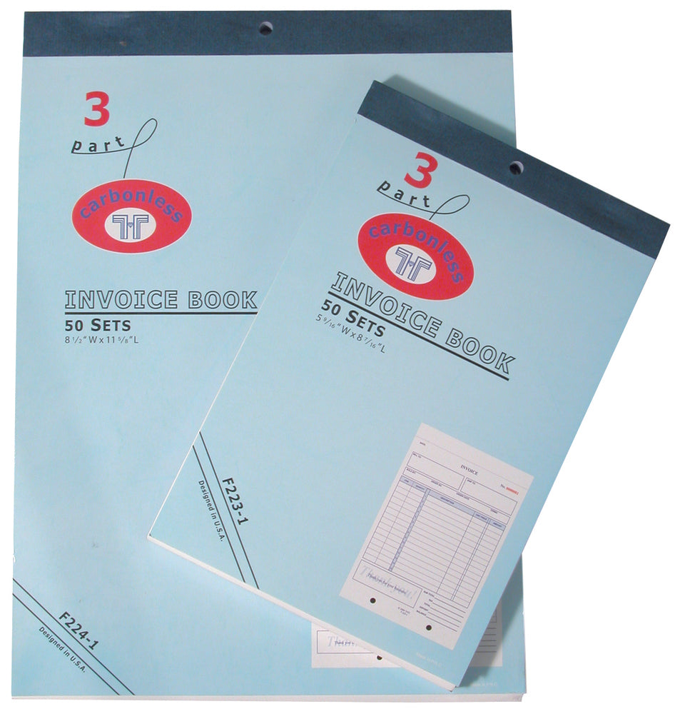 Large 3-Part Invoice Books