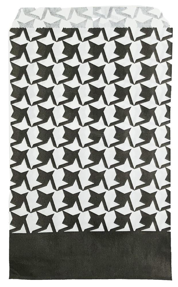 Houndstooth Pattern Paper Bags - 100Bags/Pack - 4 Sizes!