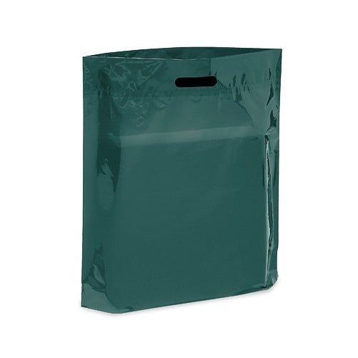 Dark Green 9" x 12" Patch Handle Bags (100 Bags/Pk)