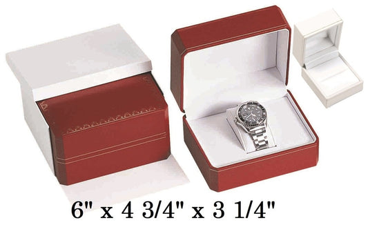 White Premium Watch Classic Leatherette Box