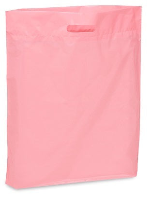 20" x 20" x 5" Pink Patch Handle Bags (50 Bags/Pk)