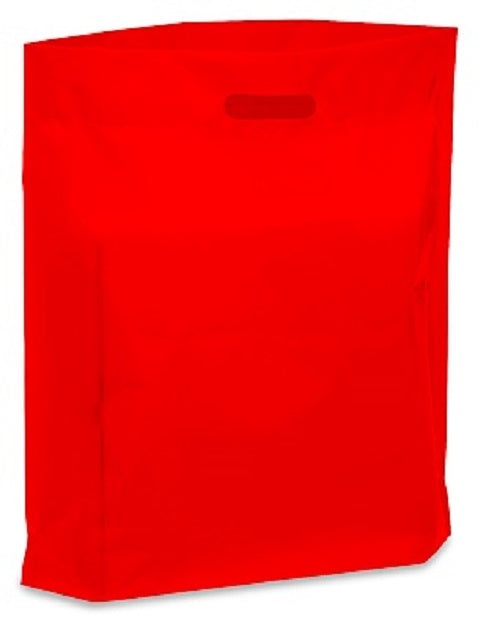 20" x 20" x 5" Red Patch Handle Bags (50 Bags/Pk)