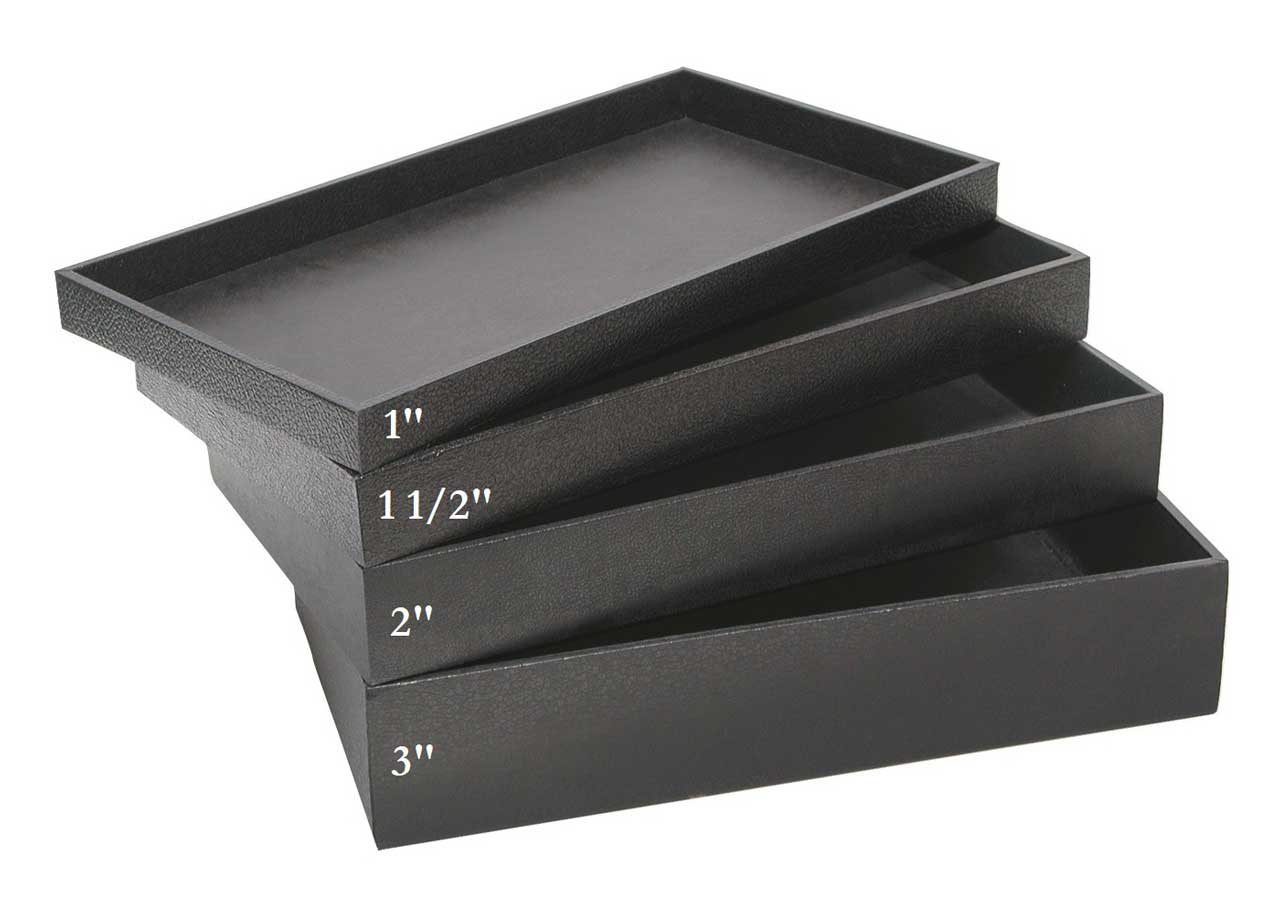 Standard Black Utility Trays - Multiple Sizes