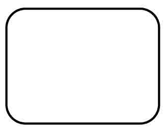 Rounded Edge Rectangular Self Adhesive Plain Label - 1000 Labels (1" x 1 1/2")