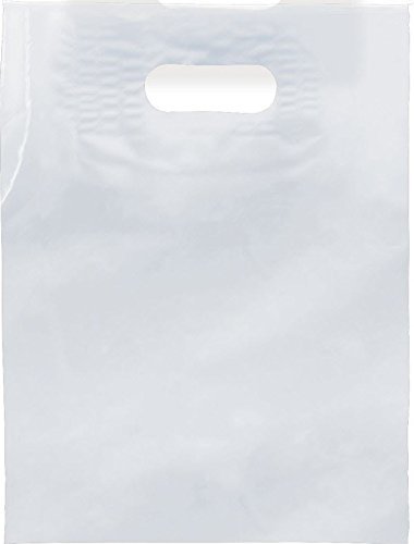 White 12" x 15" Patch Handle Bags (100 Bags/Pk)