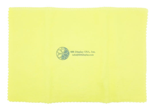 11"x14" Yellow/White Jewelry Polishing Cloth