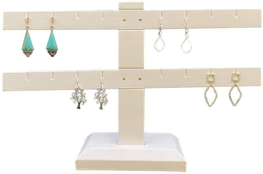 8 Pair Cloud White Earring Bar Display Rack - For Sales / Merchandising / Home Jewelry - N'icePackaging