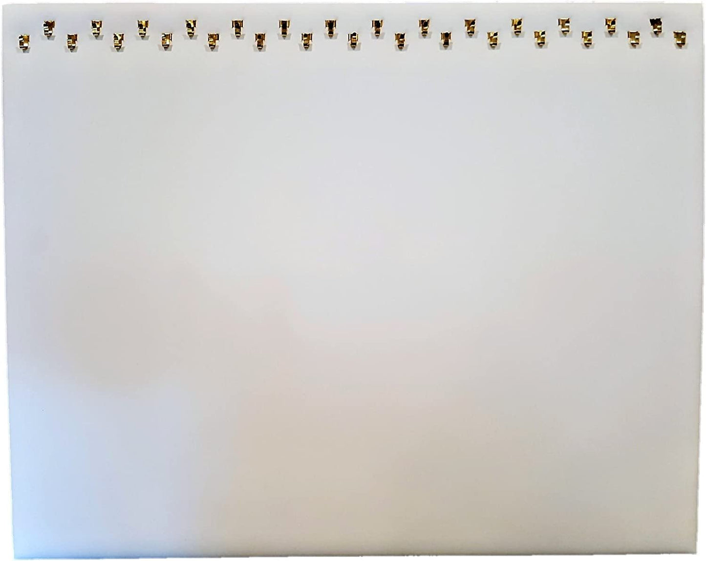 2-Pack 14.5" x 12"H White Leatherette Necklace display pad with 29 Hooks and a self standing easel