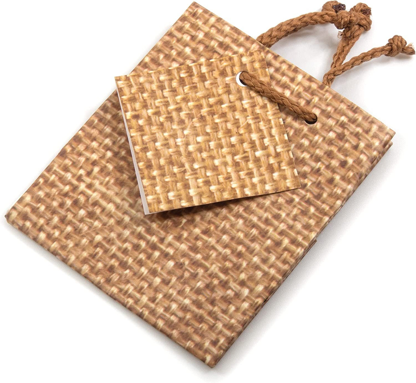 N’icePackaging – 10 Qty – Burlap Paper Tote Gift Bags – For Birthdays/Holidays/Parties/Gifts/Sales/Showers/Special Occasions – 4 Sizes