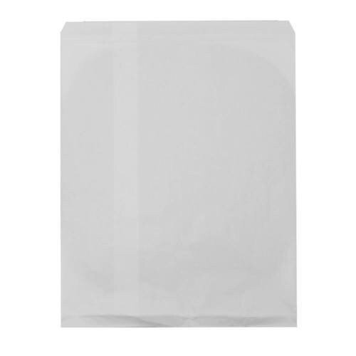 50 Bags Flat Plain Paper or Patterned Bags for candy, cookies, merchandise, pens, Party favors, Gift bags (5" x 7", Plain White)