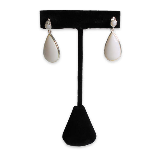 N'icePackaging 1 Qty Black Velvet 4.75" High Free-Standing Earring T-Stand Display w/ weighted base, T Shape Holder for Tradeshow, Home Business, Promotion, or just for Home