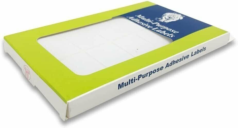 510 All Purpose Self Adhesive Plain Rectangular White Labels - Easy...