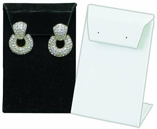 White Single with Flap Earring Display