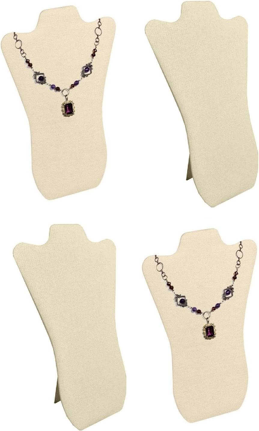 2 Pack Elegant Black Velvet Necklace Jewelry Display Easel 14" H by N'ice