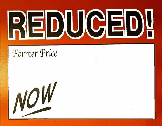 7" x 5.5" Writable Paper Retail Store Price Signs Heavy duty cardstock.