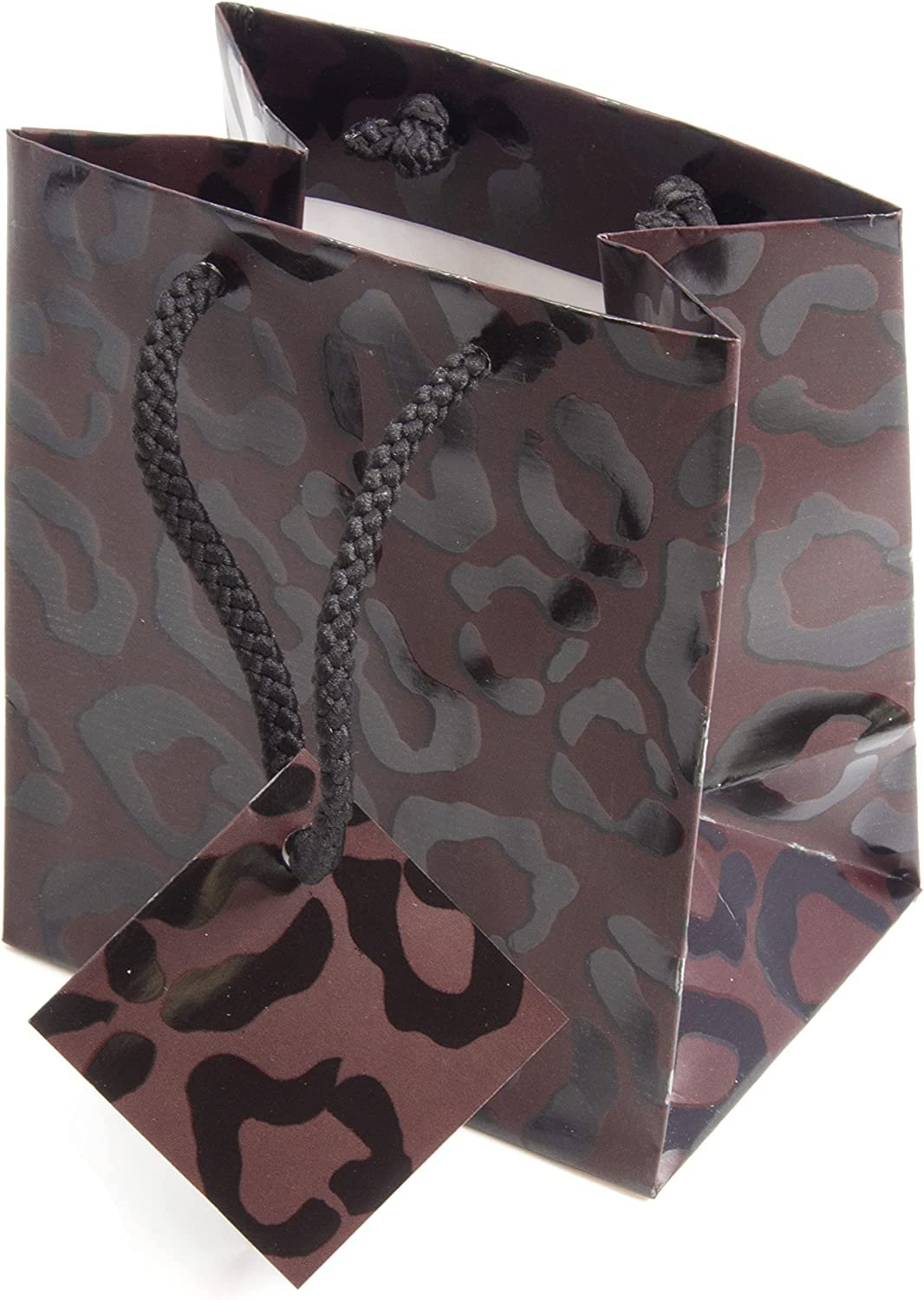 N’icePackaging – 10 Qty – Leopard Paper Tote Gift Bags – For Birthdays/Holidays/Parties/Gifts/Sales/Showers/Special Occasions – 4 Sizes