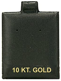 200 Qty Black Vinyl Puff Pad Earring Cards - Multiple styles available
