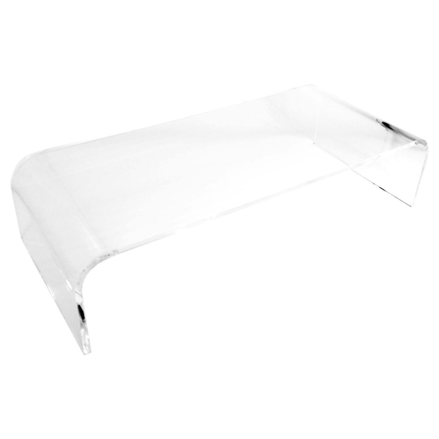 1 Qty - 5" High 8mm-thick Acrylic Glass Elevated Computer Monitor Stand - 9" Wide Base