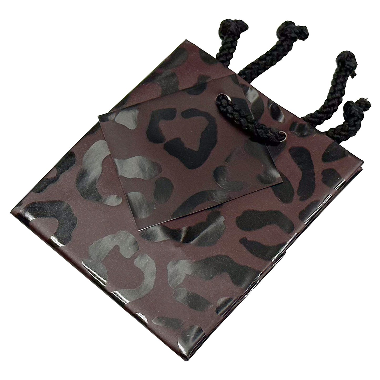 N’icePackaging – 10 Qty – Leopard Paper Tote Gift Bags – For Birthdays/Holidays/Parties/Gifts/Sales/Showers/Special Occasions – 4 Sizes