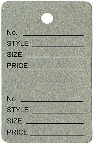 N'icePackaging - 500 Qty Unstrung Colored Price/Receipt Tags w/Easy-Tear Stub