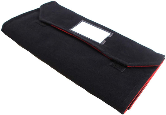 N'icePackaging 1 Qty - Deluxe Midnight Black Velvet 140 Pair Earring Roll w/ID Window  for Sales/Travel/Storage/Organization