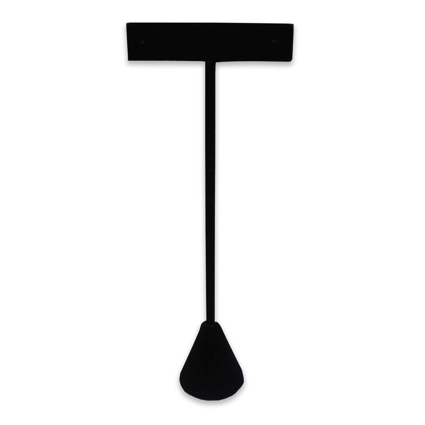 6 Qty Black Velvet 6.75" High Free-Standing Earring T-Stand Display w/ weighted base