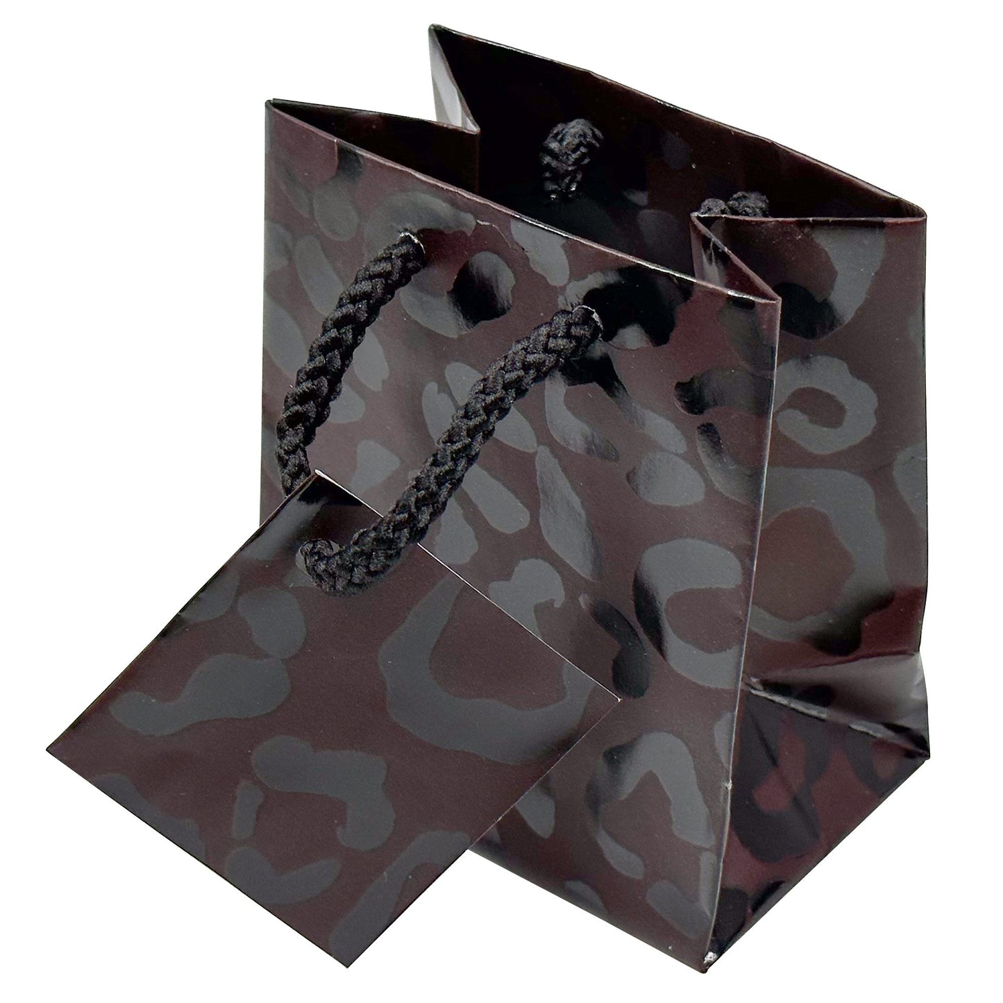 N’icePackaging – 10 Qty – Leopard Paper Tote Gift Bags – For Birthdays/Holidays/Parties/Gifts/Sales/Showers/Special Occasions – 4 Sizes