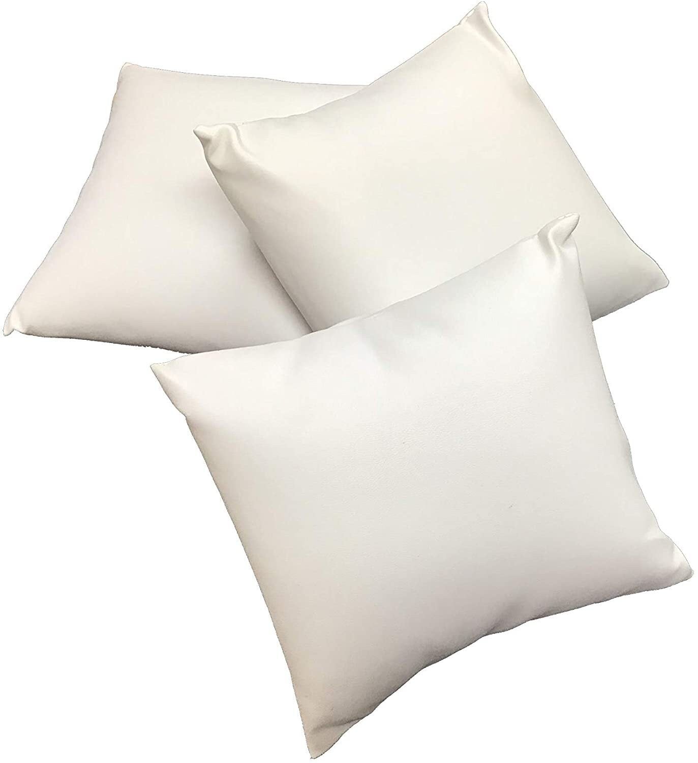 White Leatherette Watch/Bangle Pillow Display -for Sales/Merchandise/Crafts/Storage