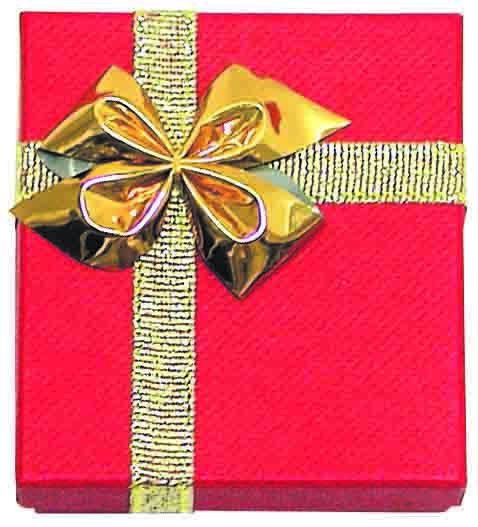 12 Boxes - Linen Red Bow Tie Gift Boxes for Pendant or Earrings - 2 3/4" x 3 1/8" x 1"