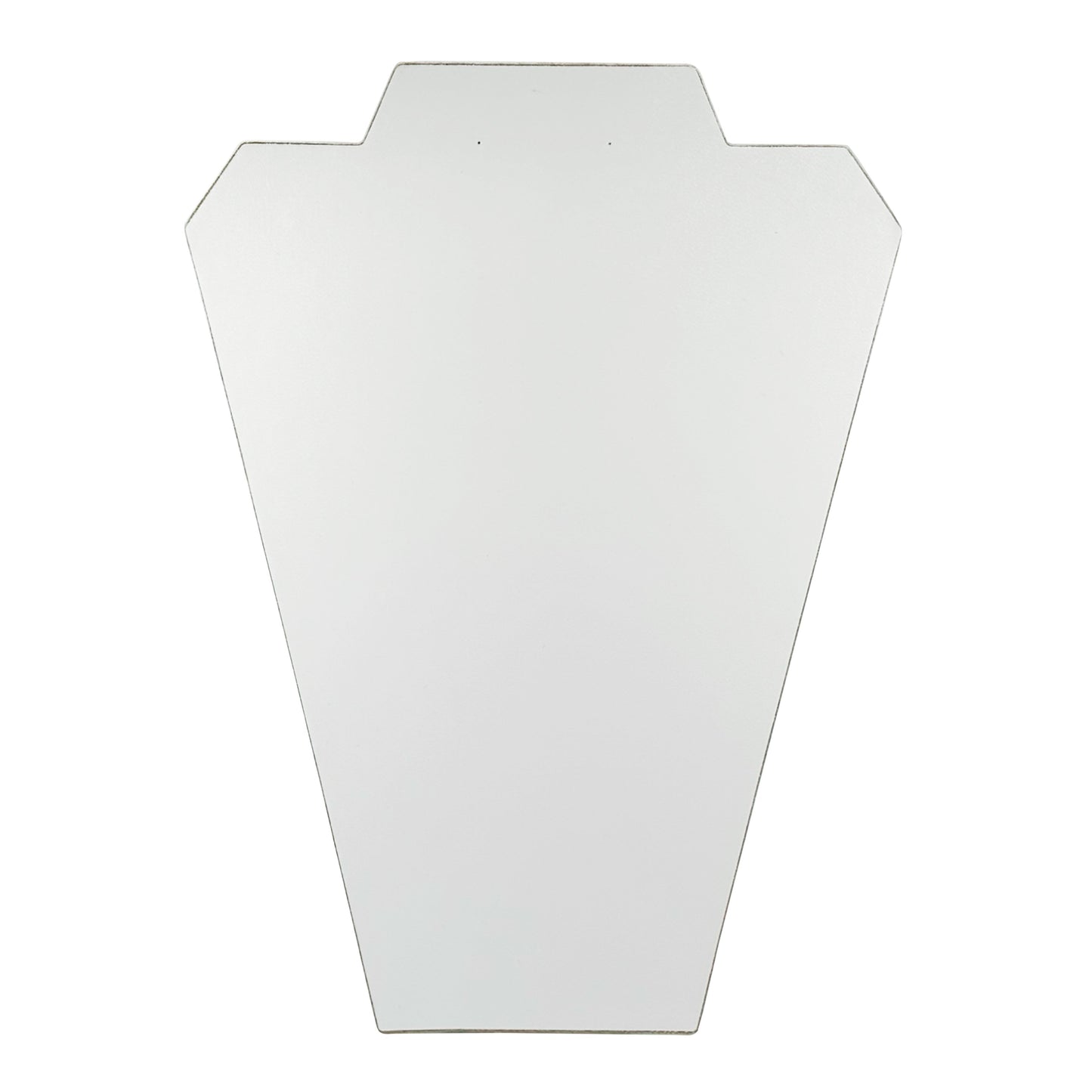 N'icePackaging - 4 Qty - Value Series 2-Notch white Leatherette Necklace Display Stand with Easel