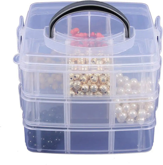 N'icePackaging - Plastic Storage Organizer - Multi-Compartment - For Small collectibles / Screws / knick-knacks