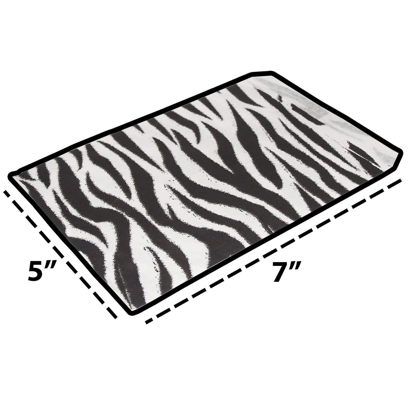 Zebra Pattern on White Flat Paper Gift Bags