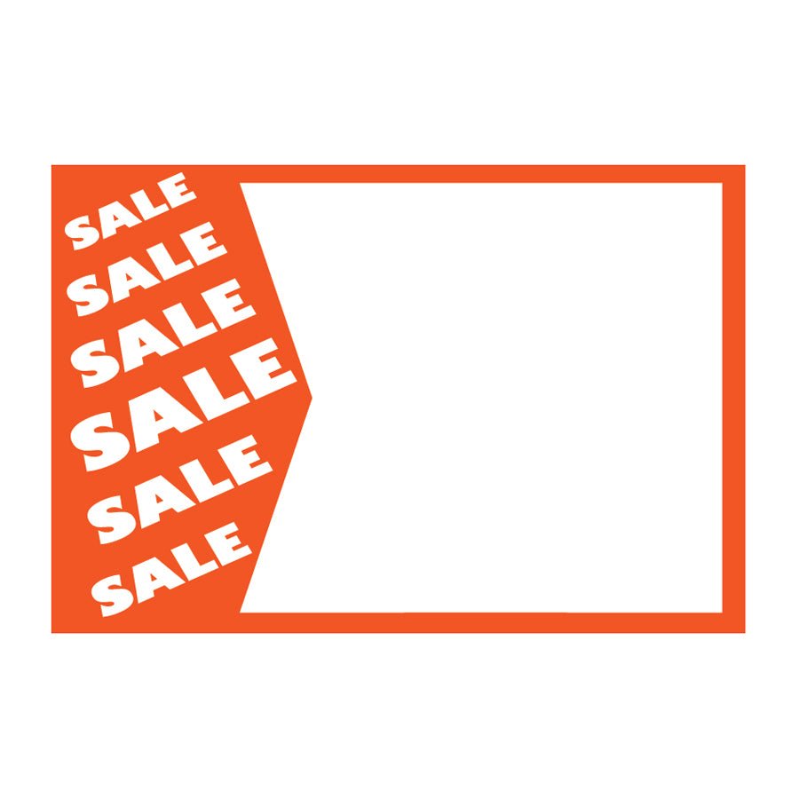 Small Paper "SALE SALE SALE" Store Message Sign (50Pcs/Pack)