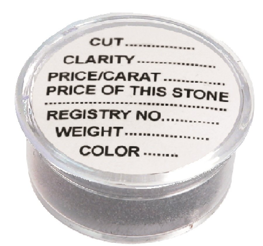 N’icePackaging – 2 Qty – 50 Gem Jar Foam Tray Insert with Matching Plastic Stackable Tray – Also Includes 250 Adhesive Gem Jar Info Labels