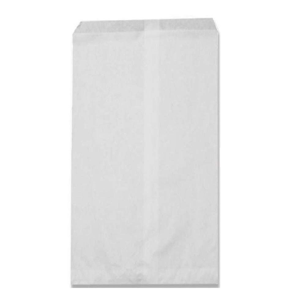 50 Bags 4" x 6" Kraft/White Flat Paper Bags for candy, cookies, merchandise, pens, Party favors, Gift bags