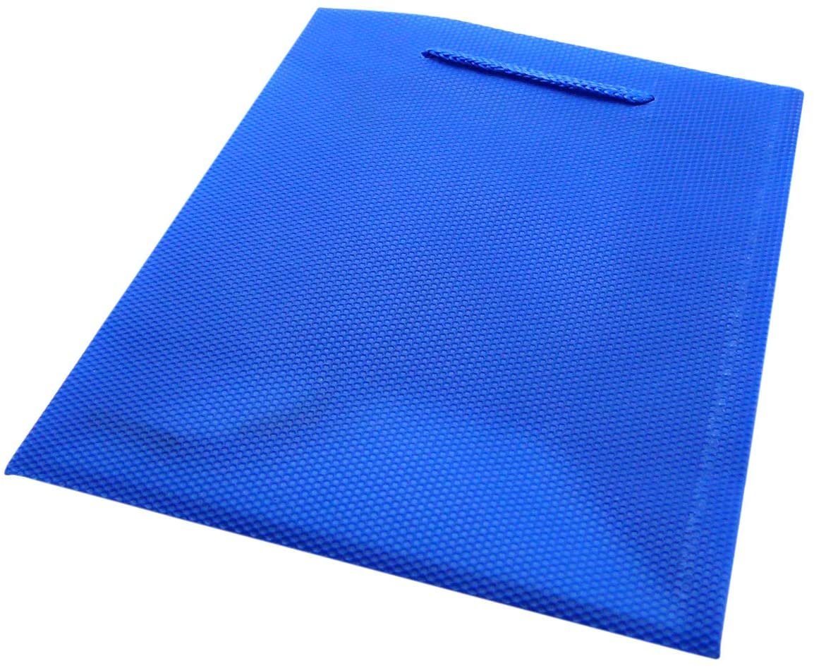 12 Qty Egyptian Blue Gift Bags/Small Tote with Handles - 5.5" x 2.5" x 4.5" - N'icePackaging