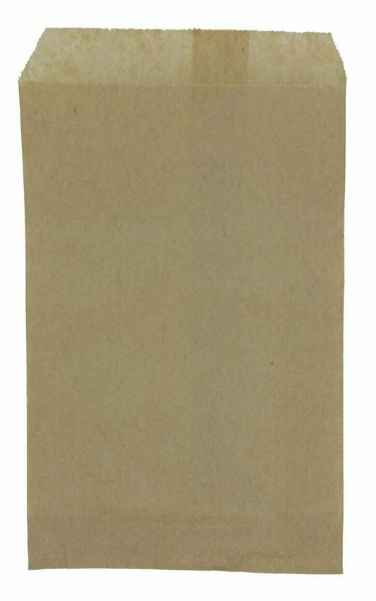 200 Qty 4" x 6" Kraft Flat Paper Gifts/Cookies/Candy Bags