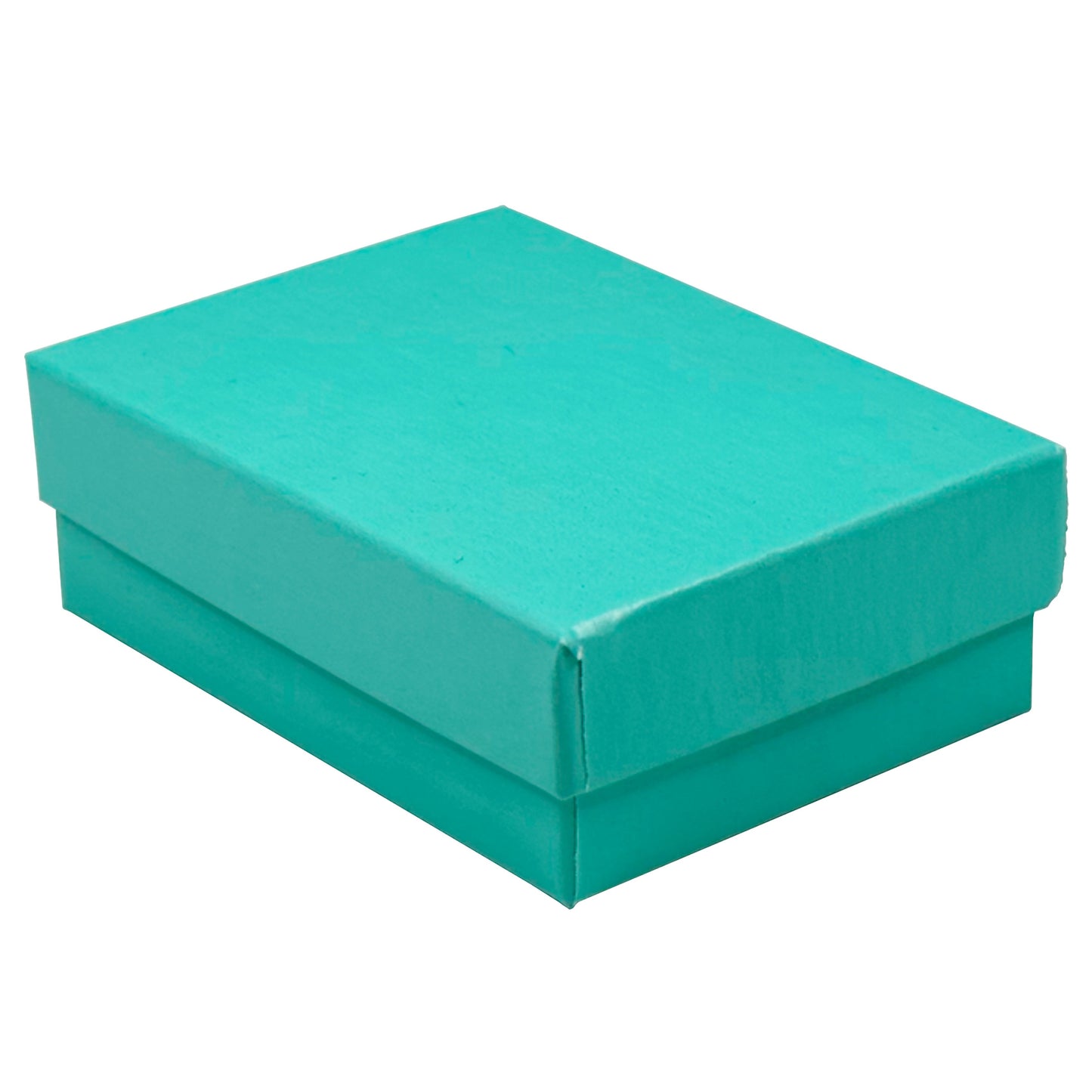 N’icePackaging – 15 Qty - Aqua Blue Cotton Filled Gift Boxes - Size 3" x 2 1/8" x 1" - USA Made - Holidays/Birthdays/Sales/Storage/Display/Travel