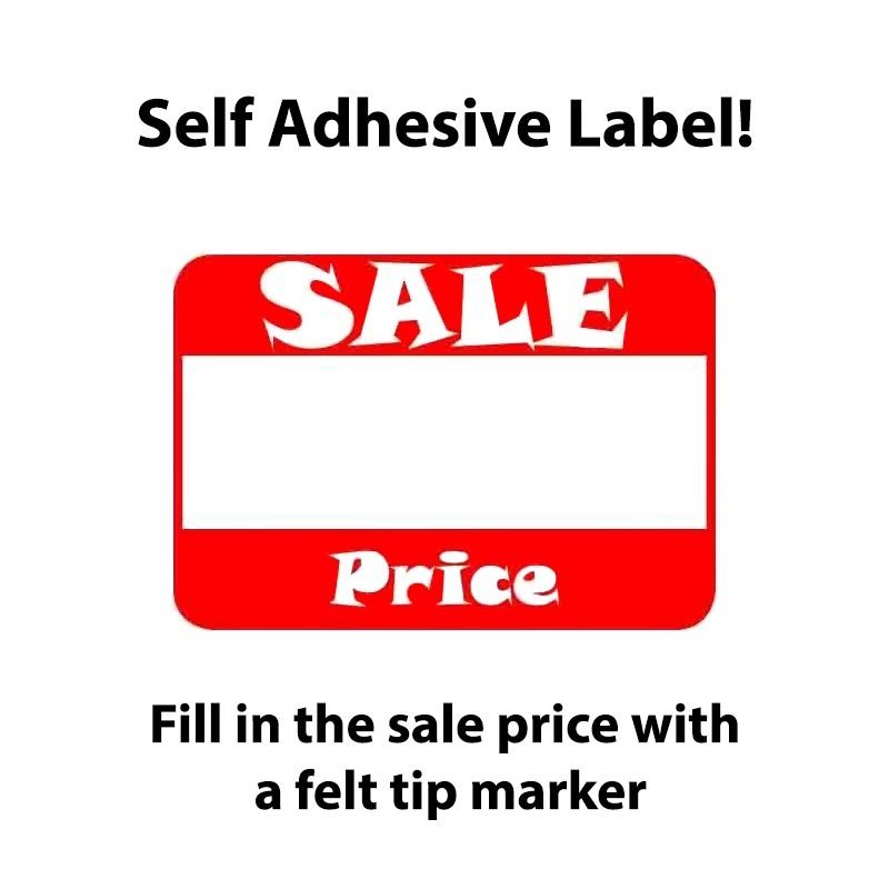 1 5/8" x 1 1/8"H Self Adhesive Pre-Printed "Sale Price" Labels (500 labels)