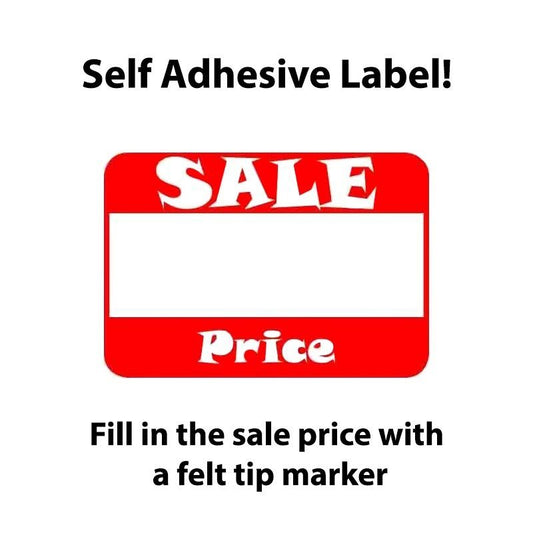 1 5/8" x 1 1/8"H Self Adhesive Pre-Printed "Sale Price" Labels (500 labels)