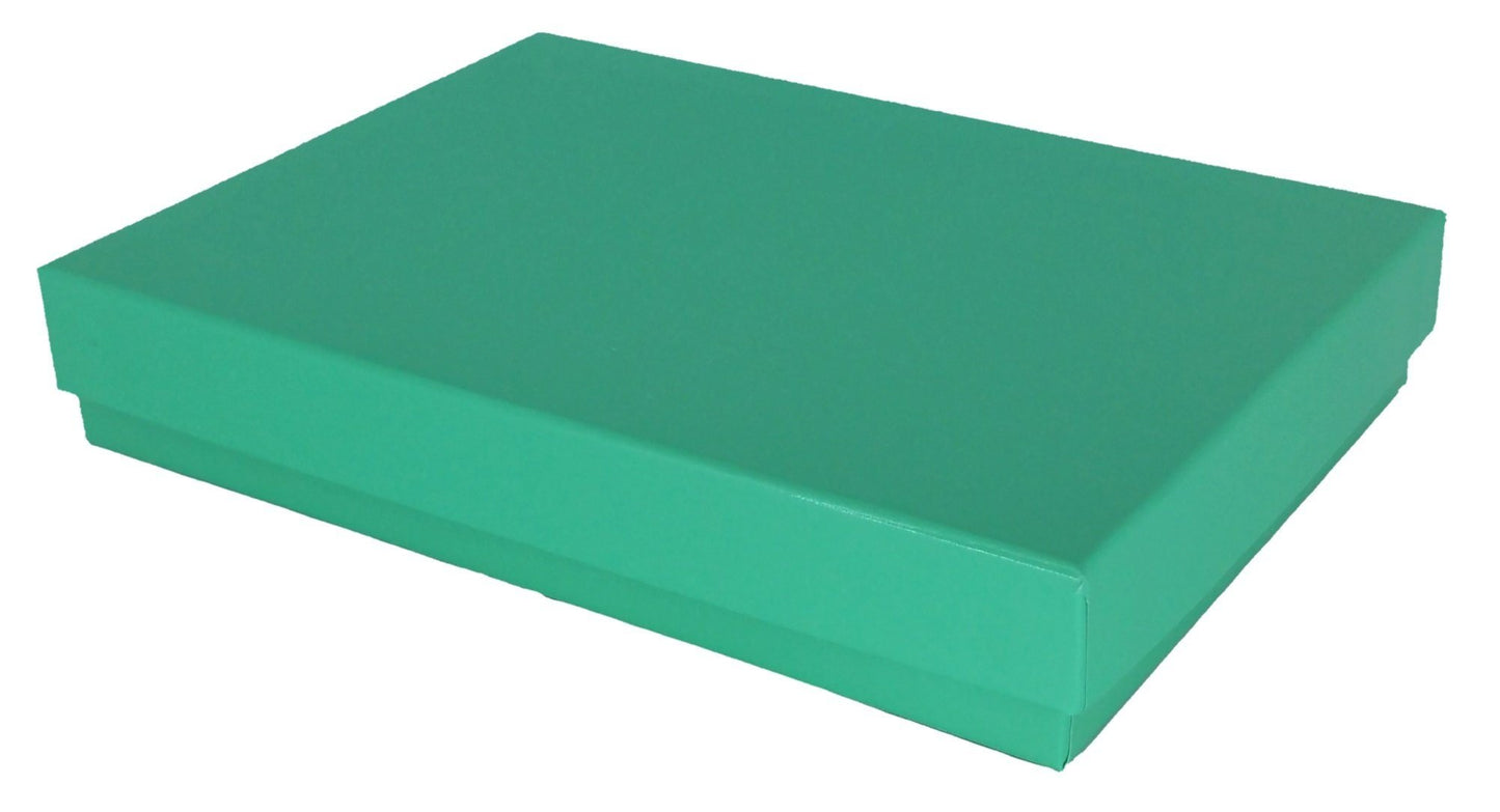 N'icePackaging – Imported Teal Blue Cotton Filled Gift Boxes - for Rings/Earrings/Small Jewelry - 2 1/8" x 1 5/8" x 3/4"