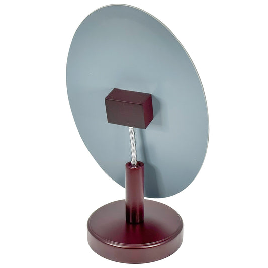Adjustable Oval Mirror – 14.5” High – Faux Rosewood Base.