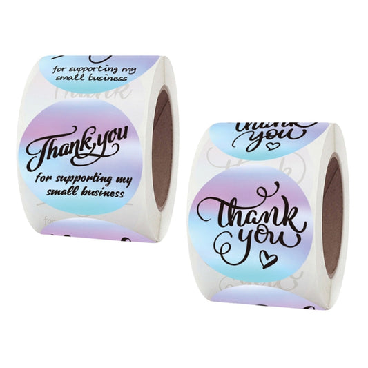 N’icePackaging – 500 Qty – 1.5 inch - Thank You - Stickers/Sealers – Self-Adhesive – for Decoration/Sales/Branding/Envelopes/Merchandise/Customer Appreciation