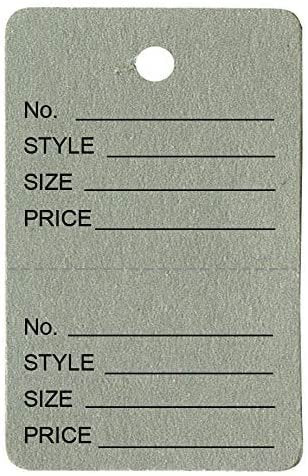 N'icePackaging - 1000 Qty Unstrung Colored Price Tags w/Perforated Stub