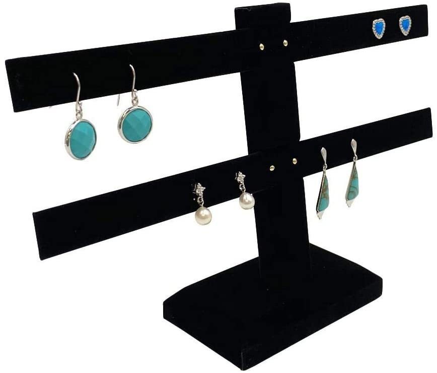 12 Pair Cloud White Earring Bar Display Rack - For Sales / Merchandising / Home Jewelry - N'icePackaging