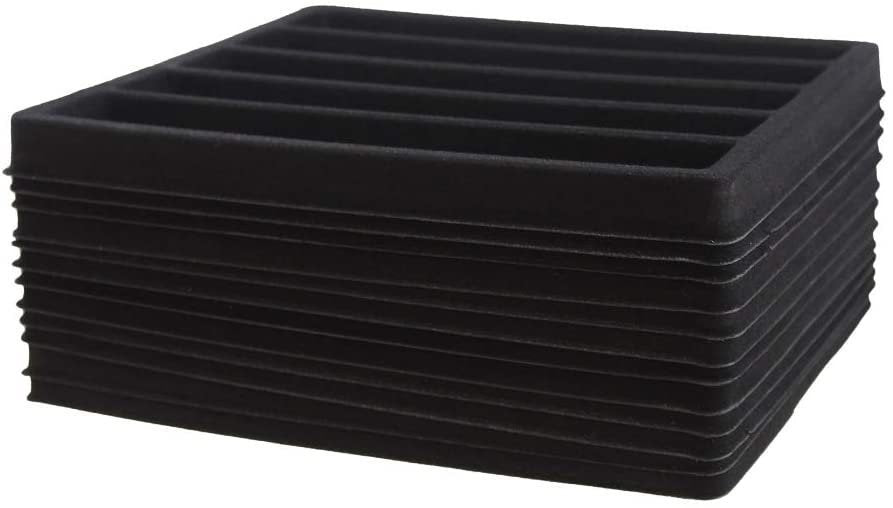 5 Slot (7" x 1") Flocked Storage Tray Inserts - for Merchandise Jewelry & Organization - 6 3/4" x 7 5/8" x 1/2"