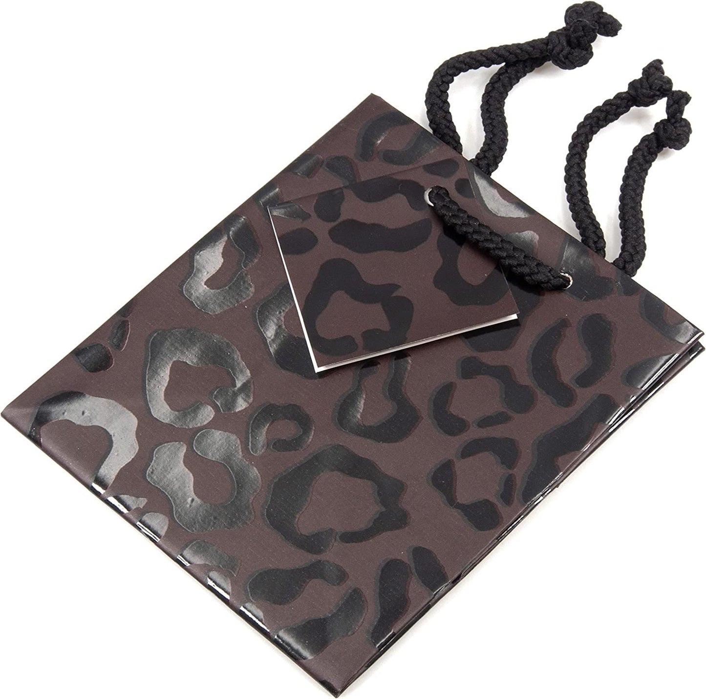 N’icePackaging – 10 Qty – Leopard Paper Tote Gift Bags – For Birthdays/Holidays/Parties/Gifts/Sales/Showers/Special Occasions – 4 Sizes