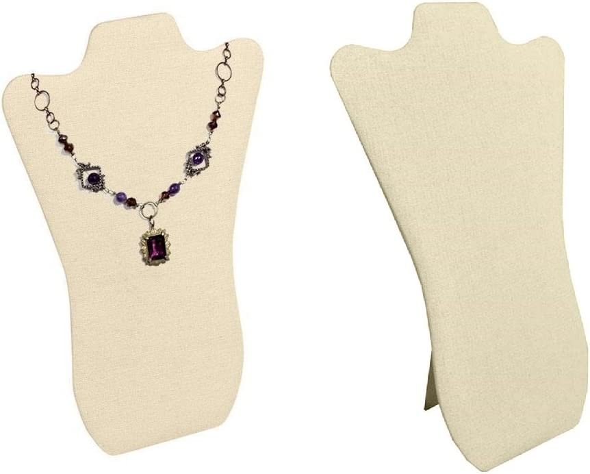 2 Pack Elegant Black Velvet Necklace Jewelry Display Easel 14" H by N'ice